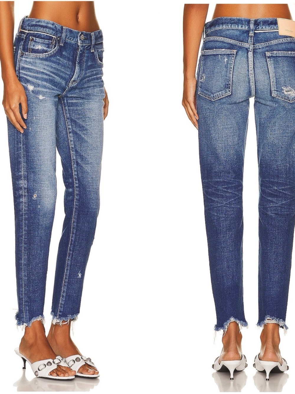 Moussy Daleville Long Skinny Distressed Jeans 27